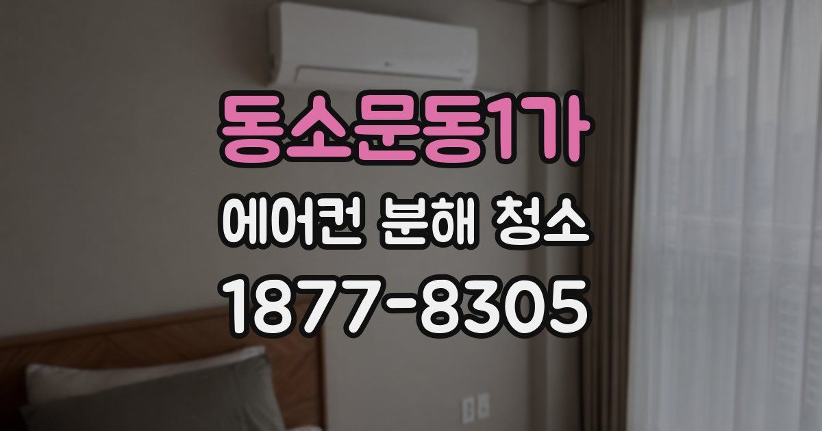 동소문동1가 에어컨 분해 청소