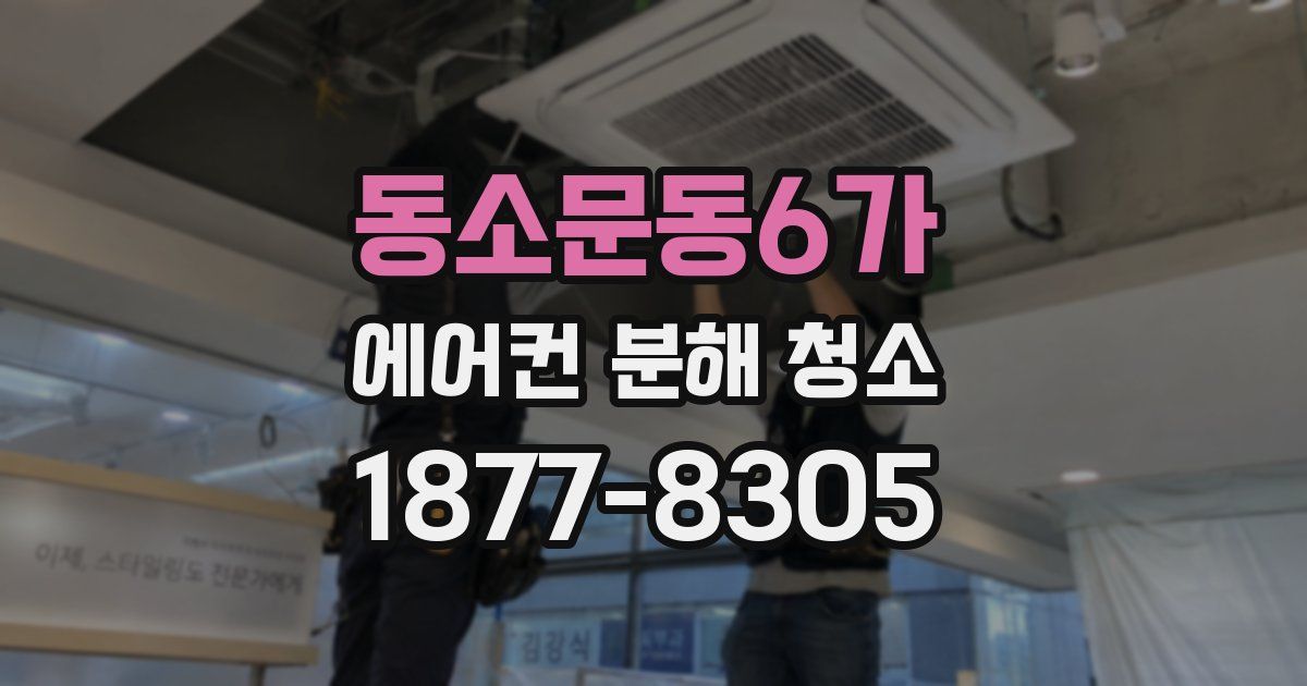 동소문동6가 에어컨 분해 청소