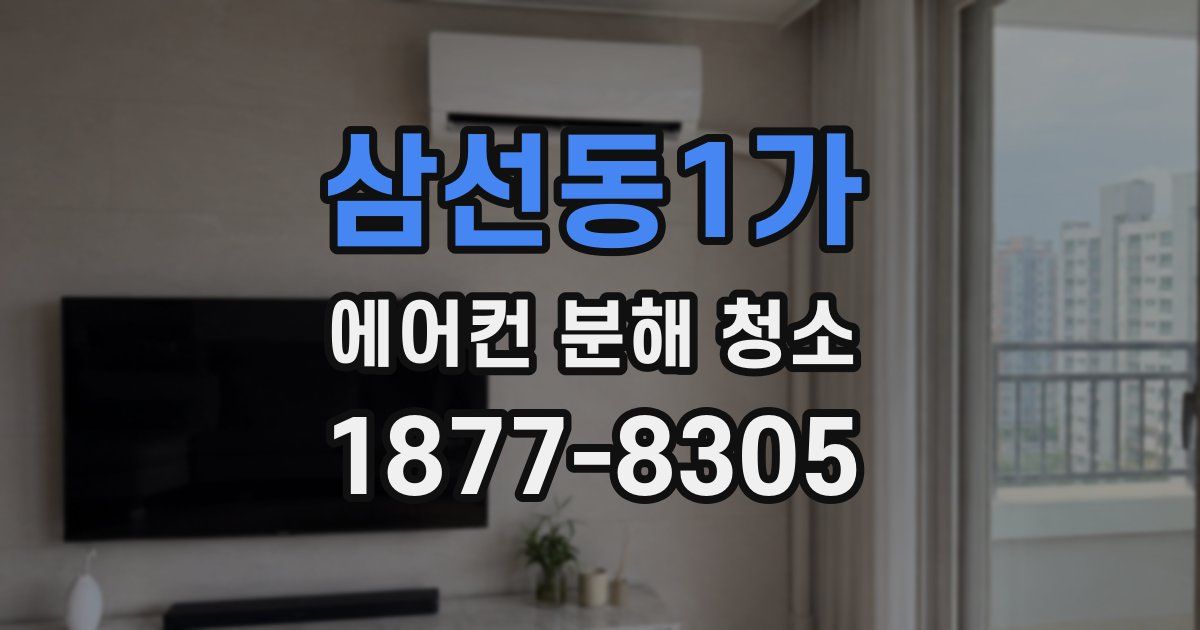 삼선동1가 에어컨 분해 청소