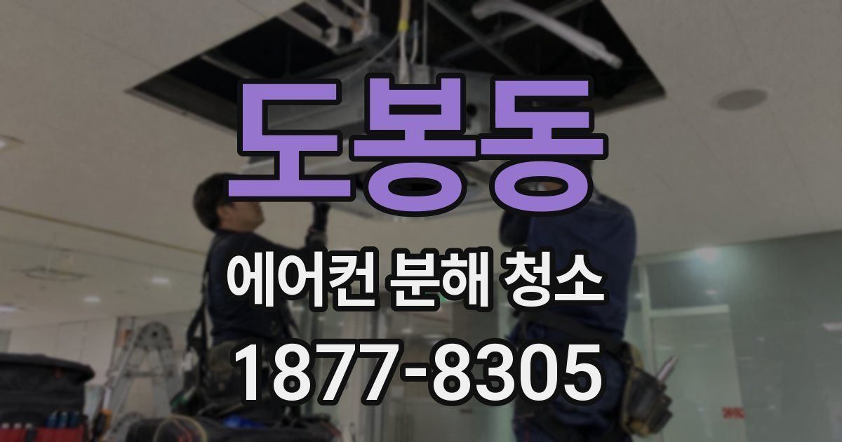 도봉동 에어컨 분해 청소