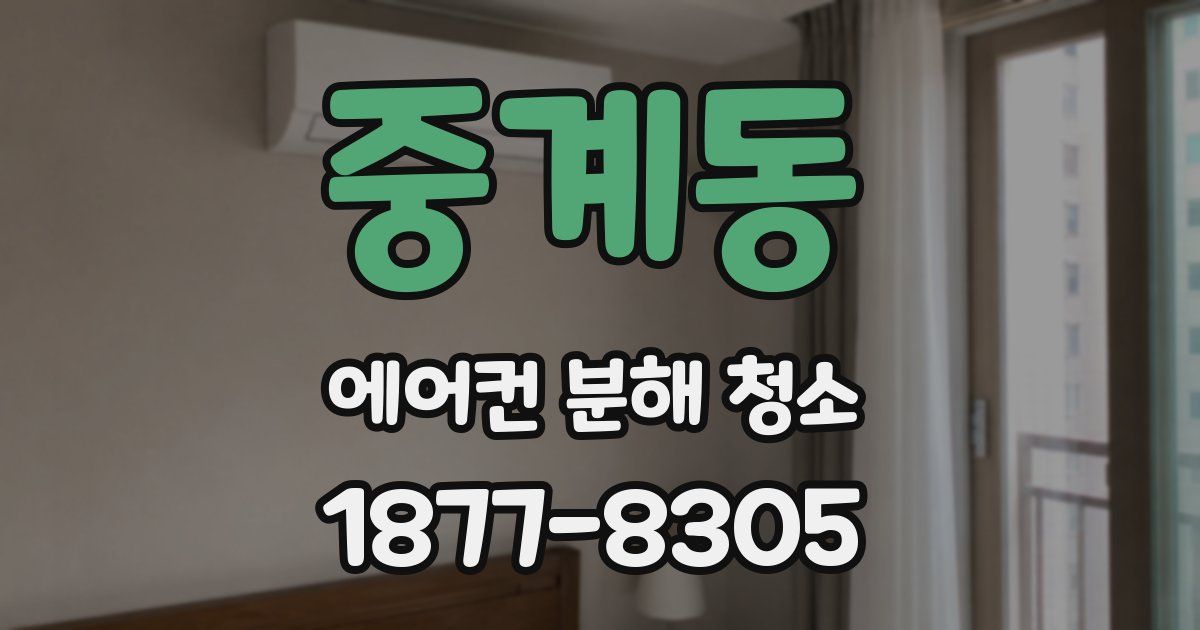 중계동 에어컨 분해 청소