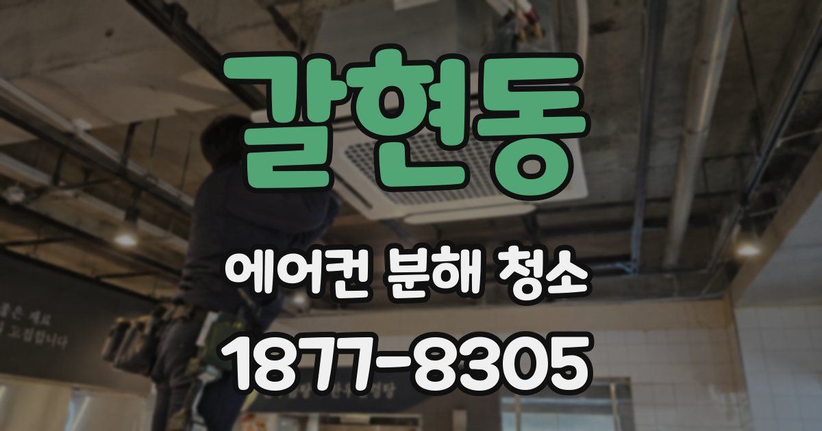 갈현동 에어컨 분해 청소