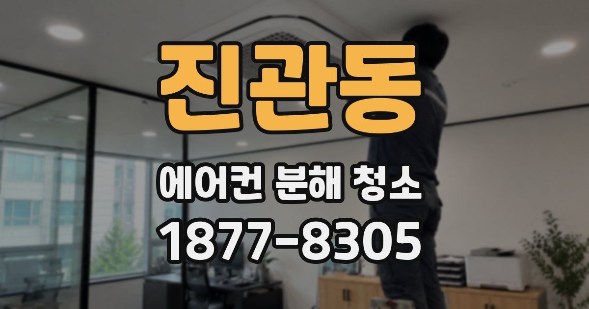 진관동 에어컨 분해 청소