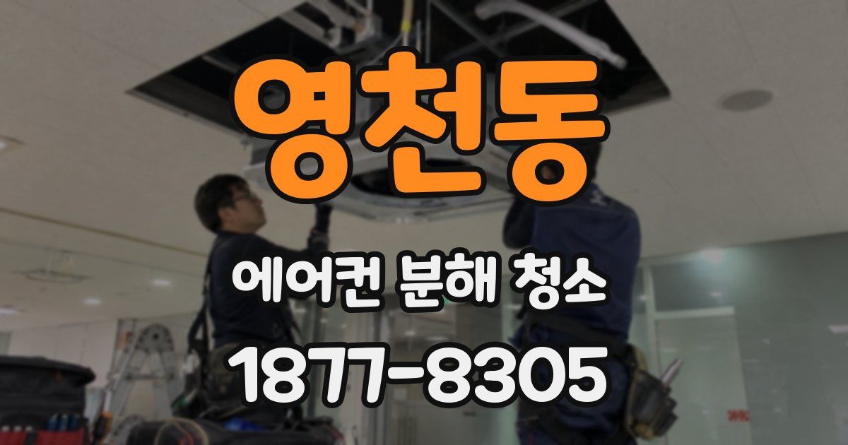 영천동 에어컨 분해 청소