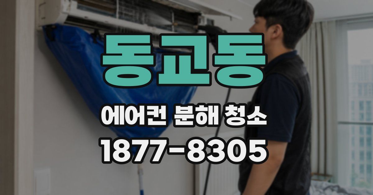 동교동 에어컨 분해 청소