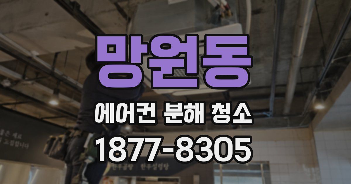 망원동 에어컨 분해 청소