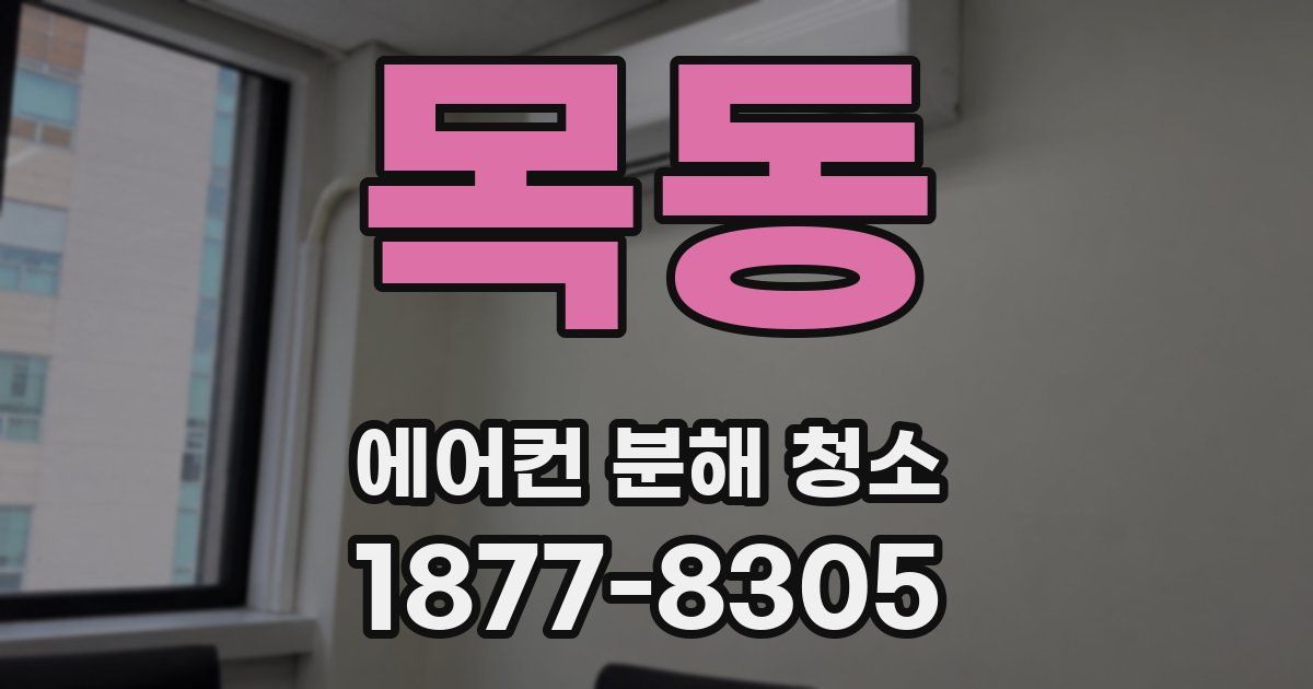 목동 에어컨 분해 청소