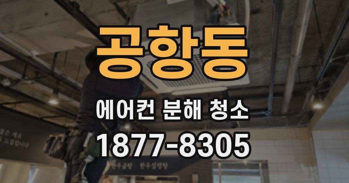 공항동 에어컨 분해 청소