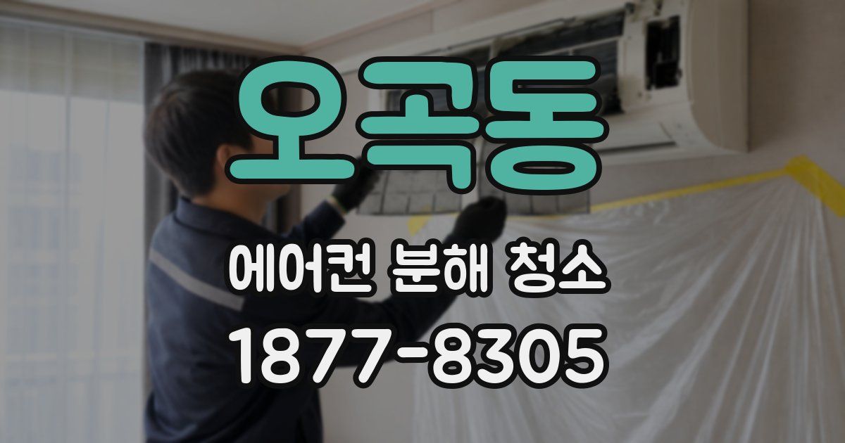 오곡동 에어컨 분해 청소