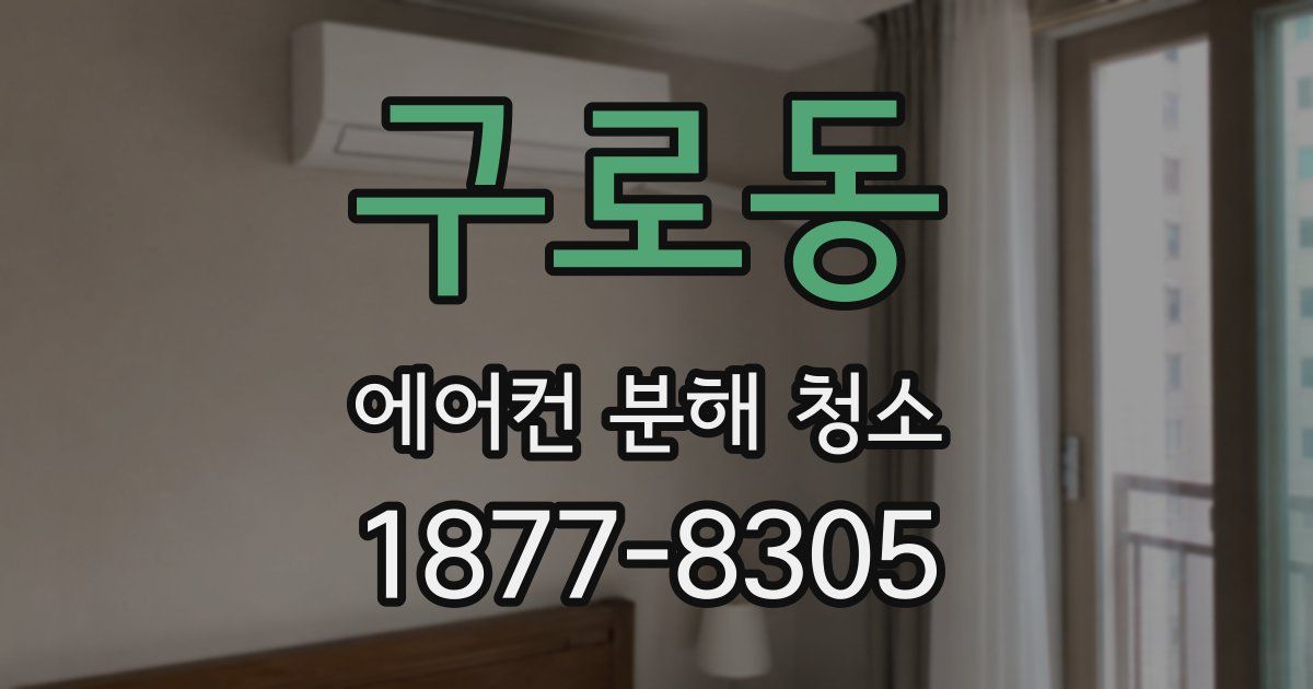 구로동 에어컨 분해 청소