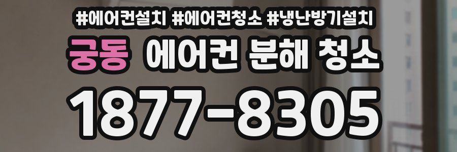 궁동 에어컨 분해 청소