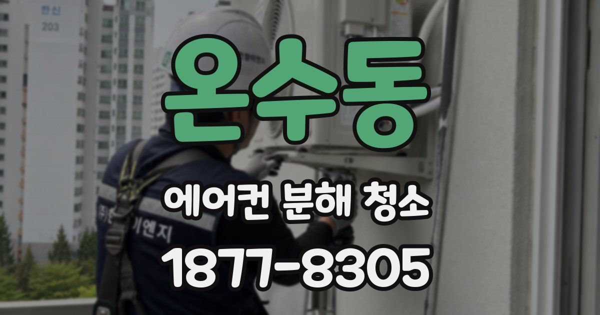 온수동 에어컨 분해 청소