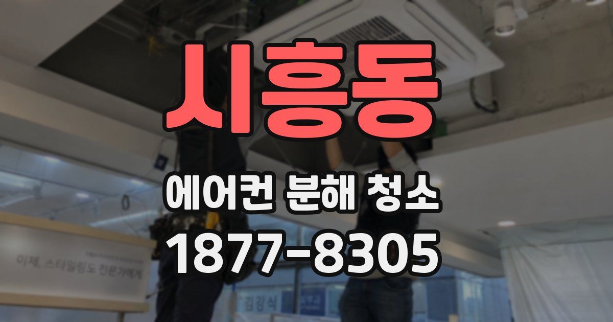 시흥동 에어컨 분해 청소