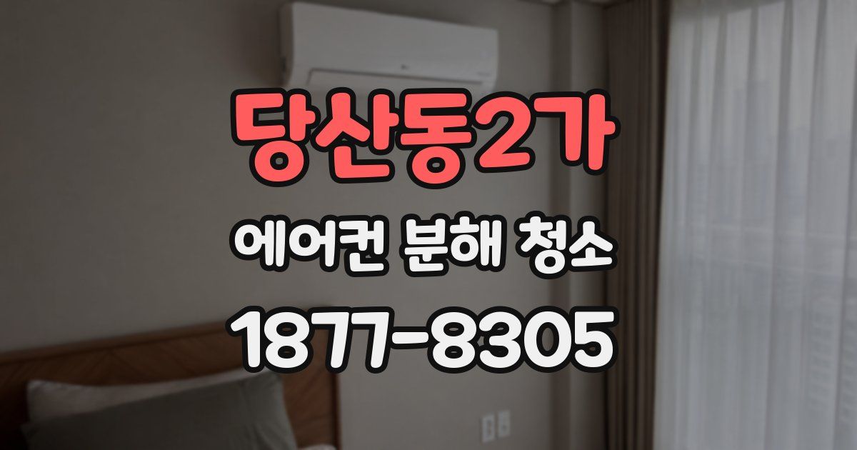 당산동2가 에어컨 분해 청소