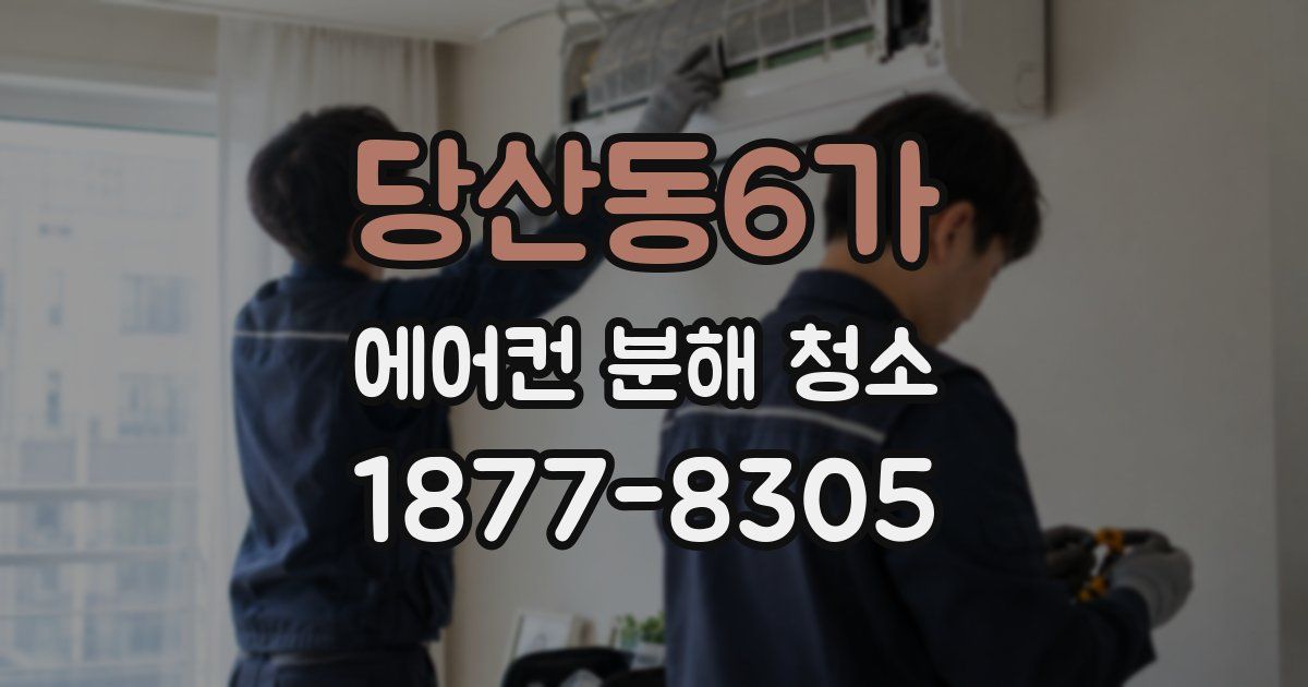 당산동6가 에어컨 분해 청소