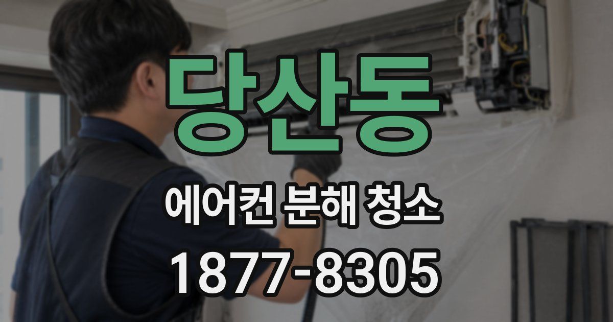 당산동 에어컨 분해 청소