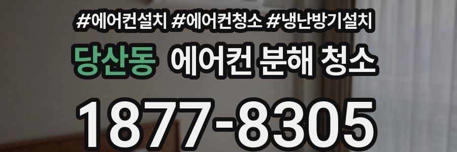 당산동 에어컨 분해 청소