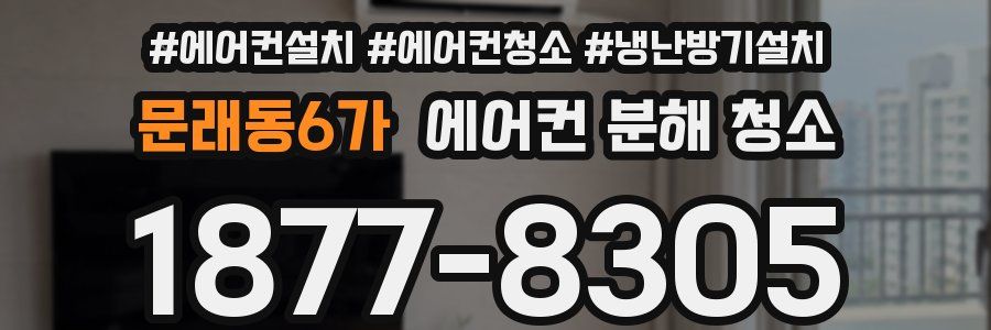 문래동6가 에어컨 분해 청소