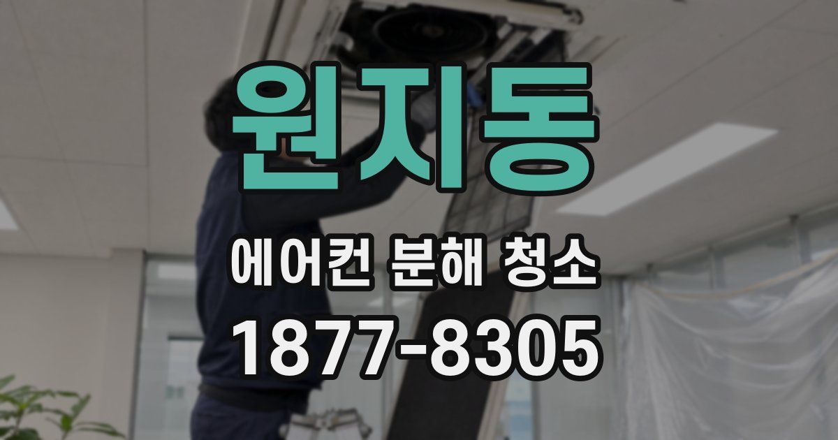 원지동 에어컨 분해 청소