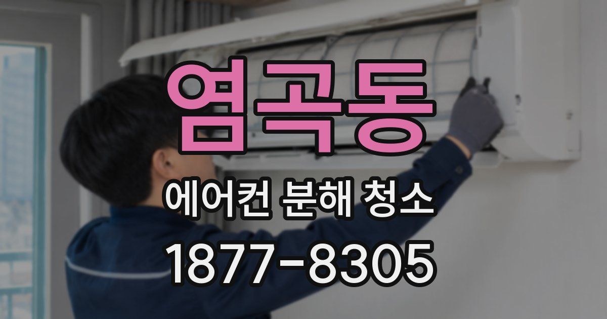 염곡동 에어컨 분해 청소