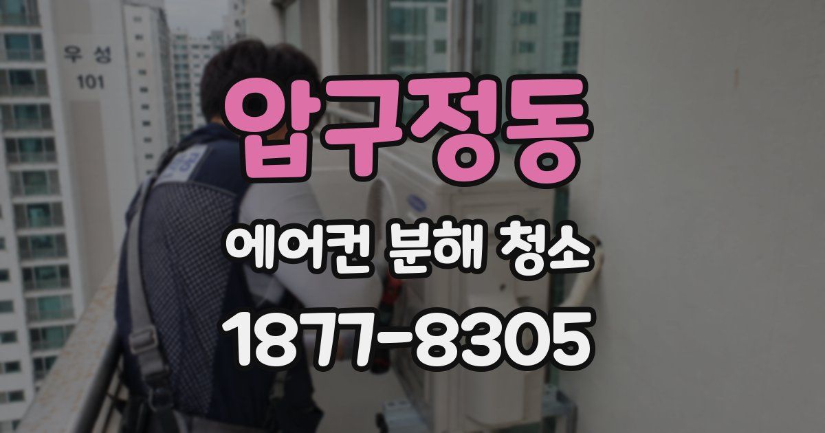 압구정동 에어컨 분해 청소