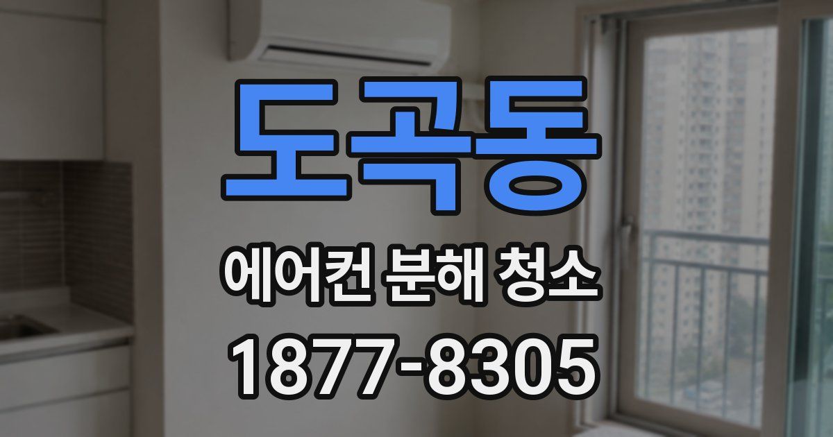 도곡동 에어컨 분해 청소