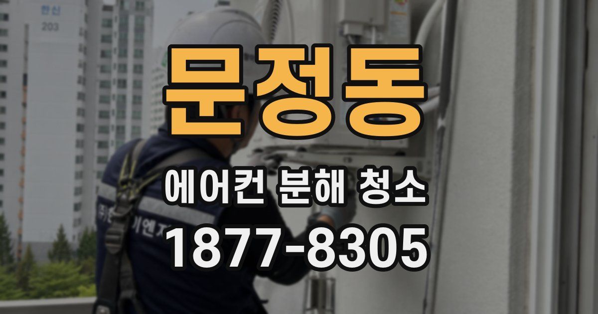문정동 에어컨 분해 청소