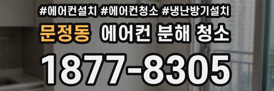 문정동 에어컨 분해 청소