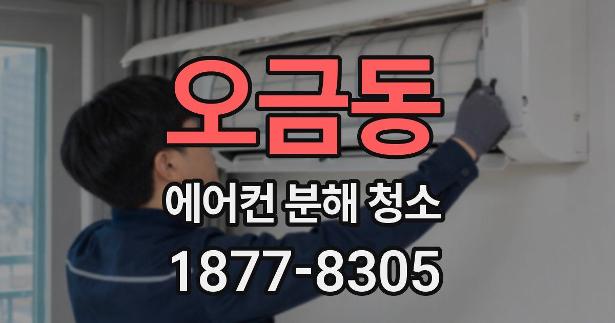 오금동 에어컨 분해 청소