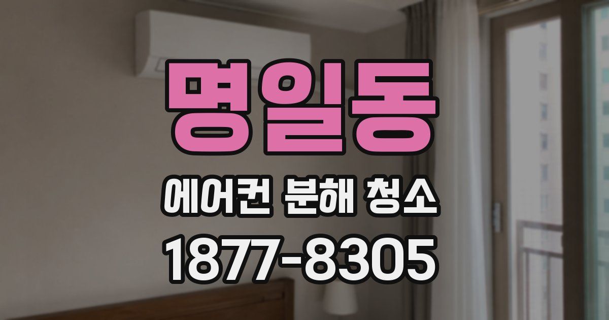 명일동 에어컨 분해 청소