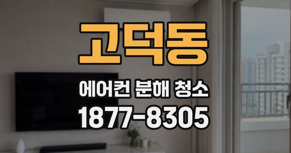 고덕동 에어컨 분해 청소