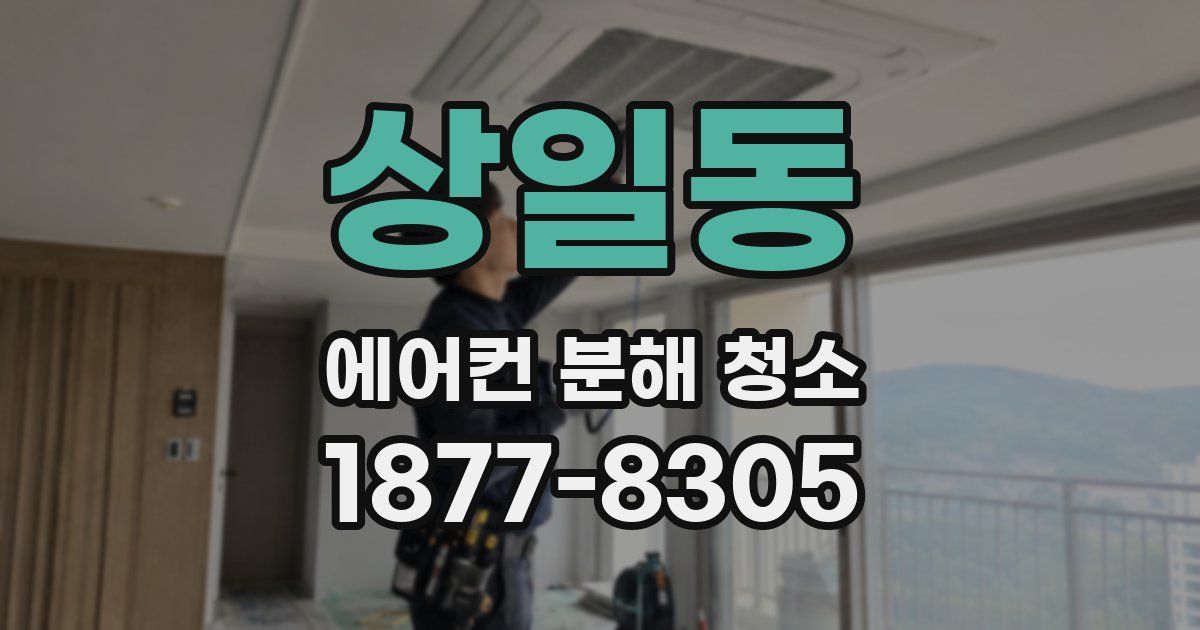 상일동 에어컨 분해 청소