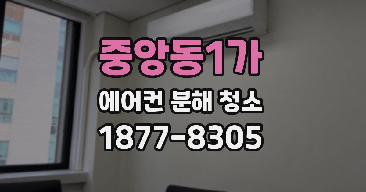 중앙동1가 에어컨 분해 청소