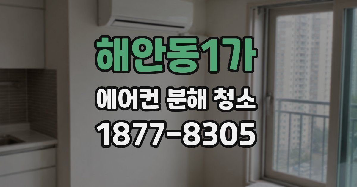 해안동1가 에어컨 분해 청소