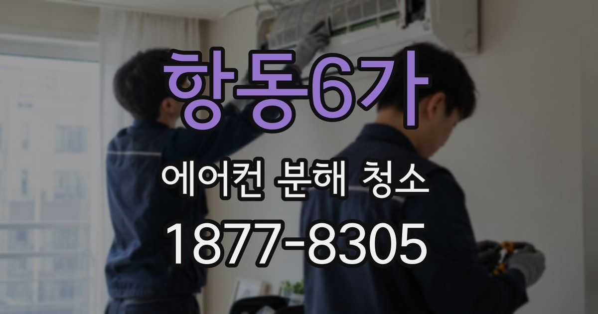 항동6가 에어컨 분해 청소