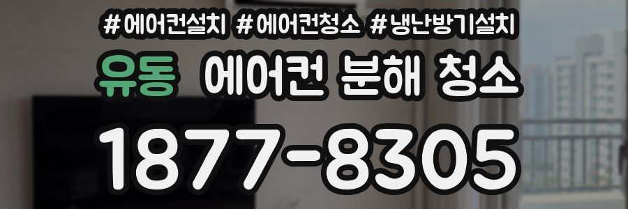 유동 에어컨 분해 청소