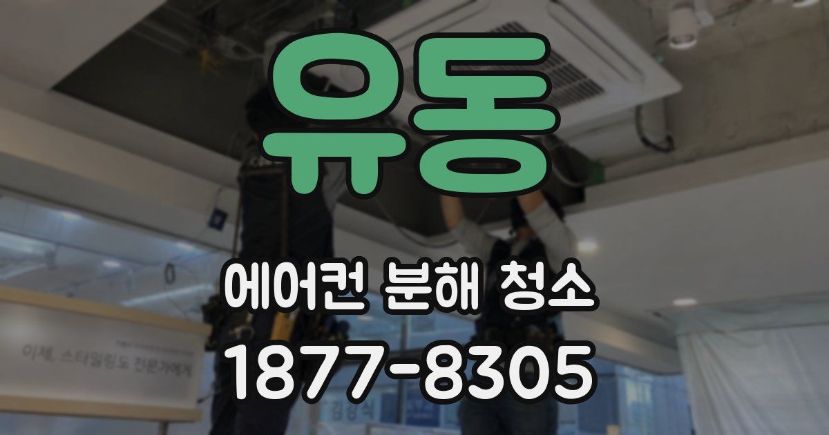 유동 에어컨 분해 청소