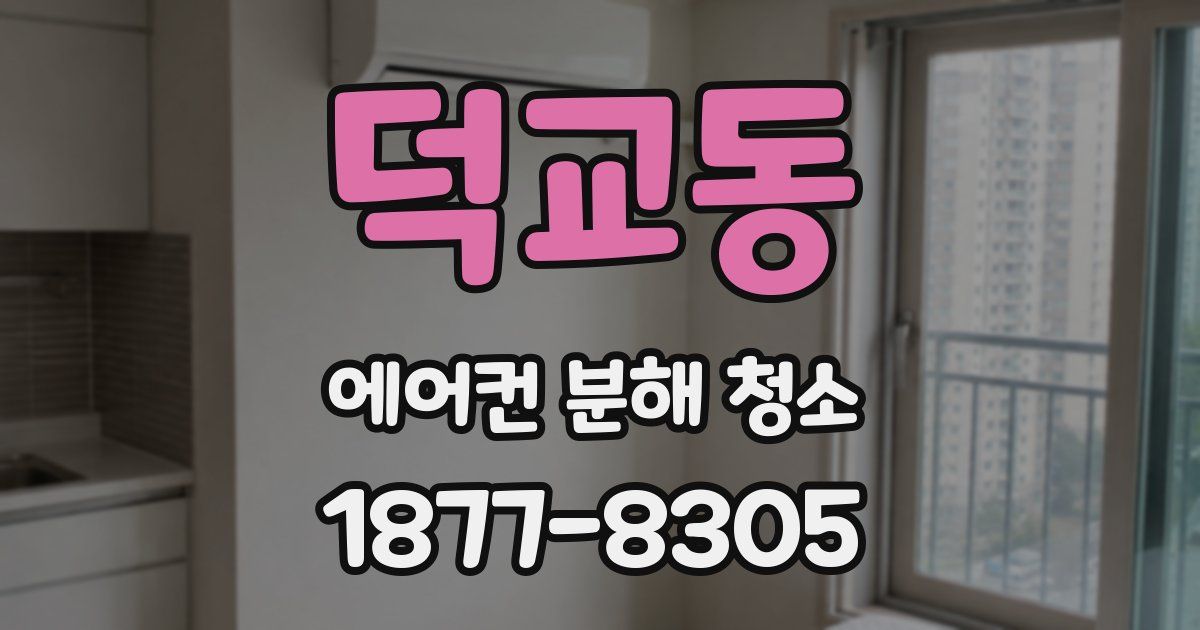 덕교동 에어컨 분해 청소