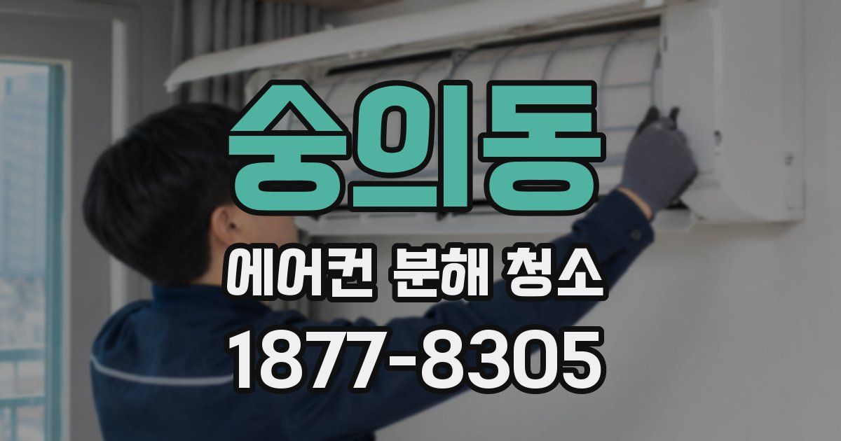 숭의동 에어컨 분해 청소