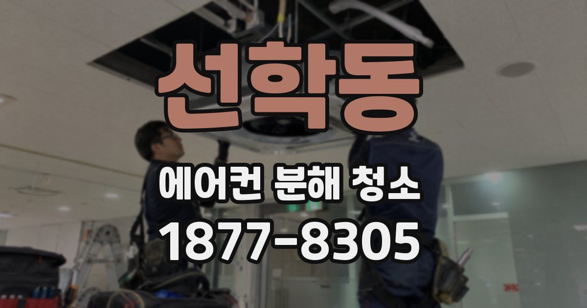 선학동 에어컨 분해 청소