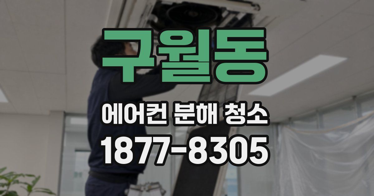 구월동 에어컨 분해 청소