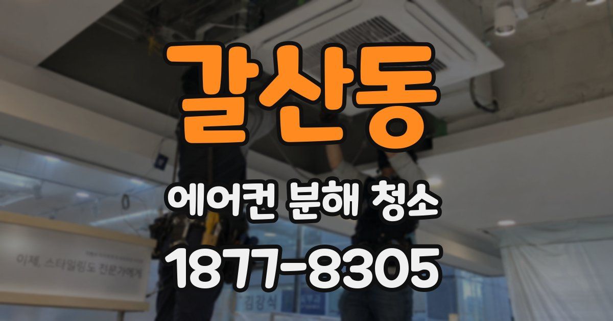 갈산동 에어컨 분해 청소