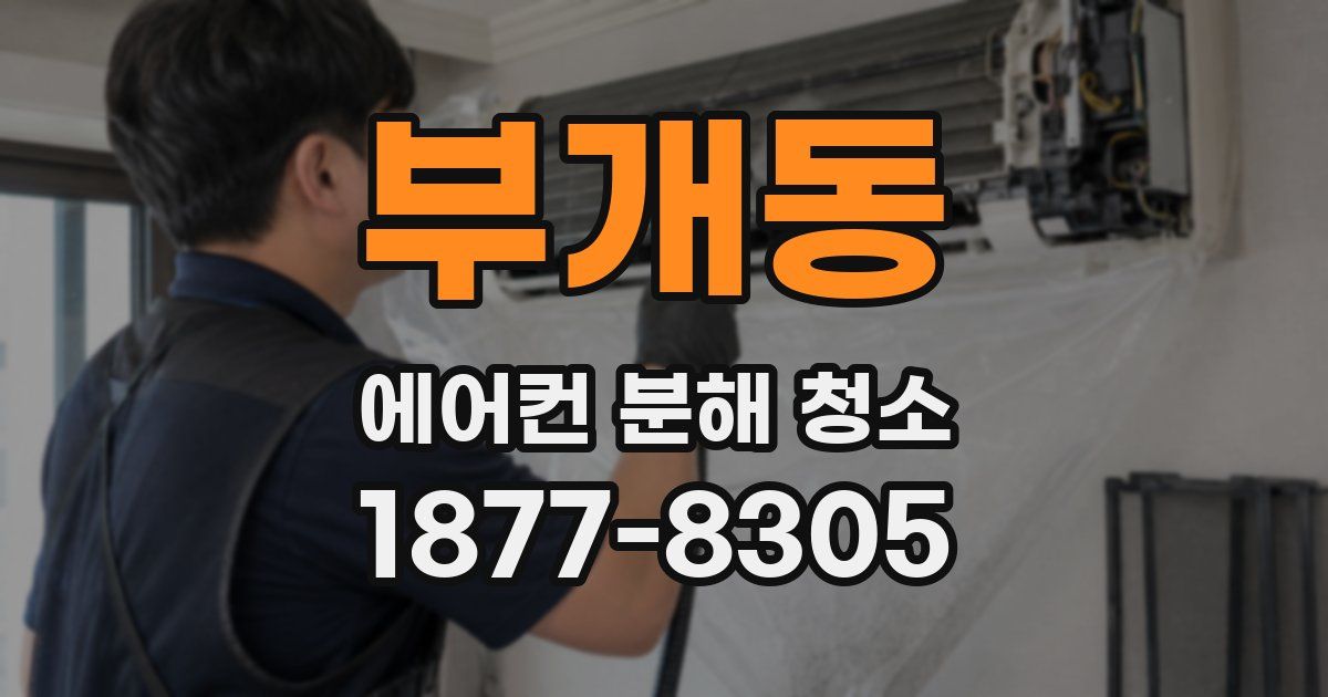 부개동 에어컨 분해 청소