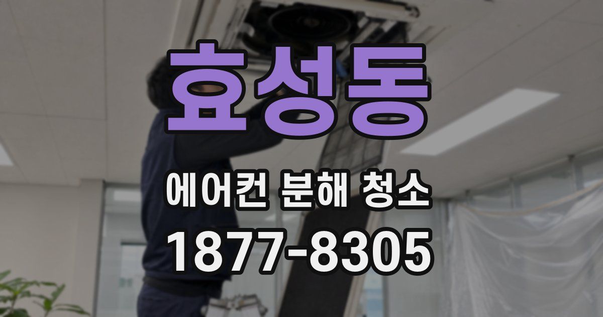 효성동 에어컨 분해 청소