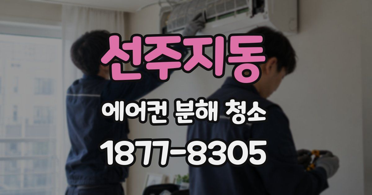선주지동 에어컨 분해 청소