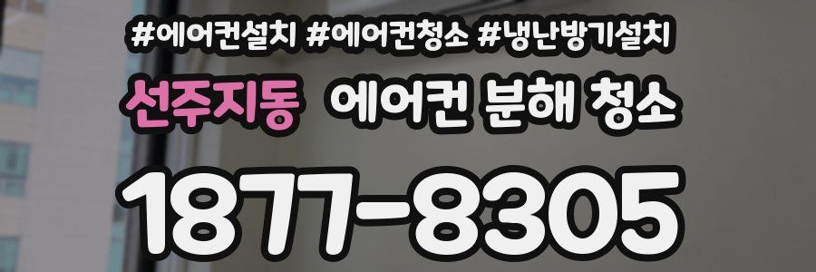 선주지동 에어컨 분해 청소