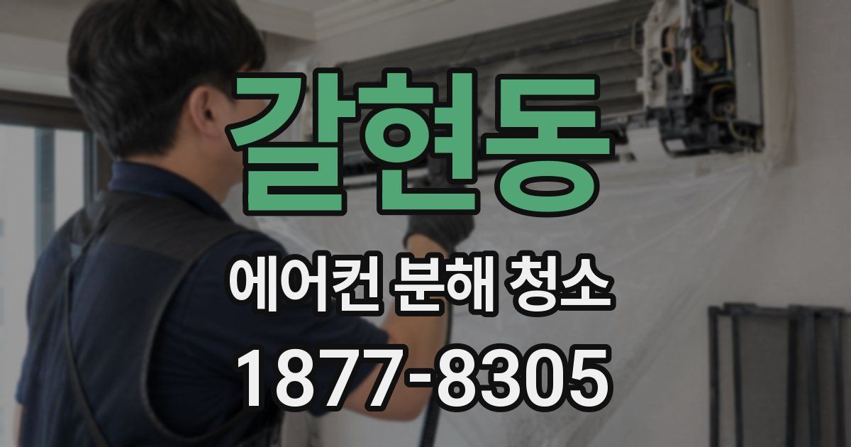 갈현동 에어컨 분해 청소