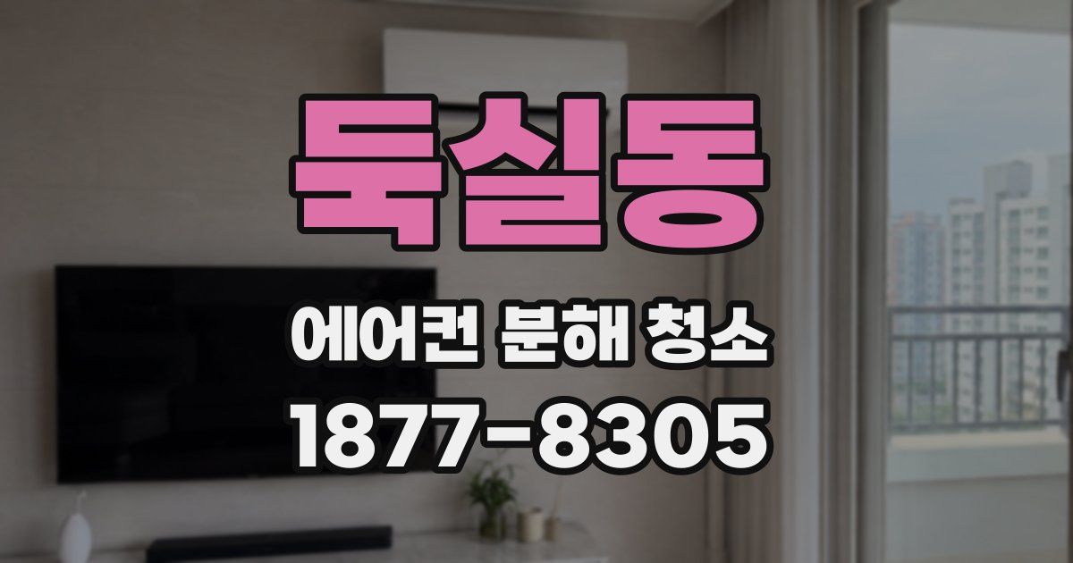 둑실동 에어컨 분해 청소