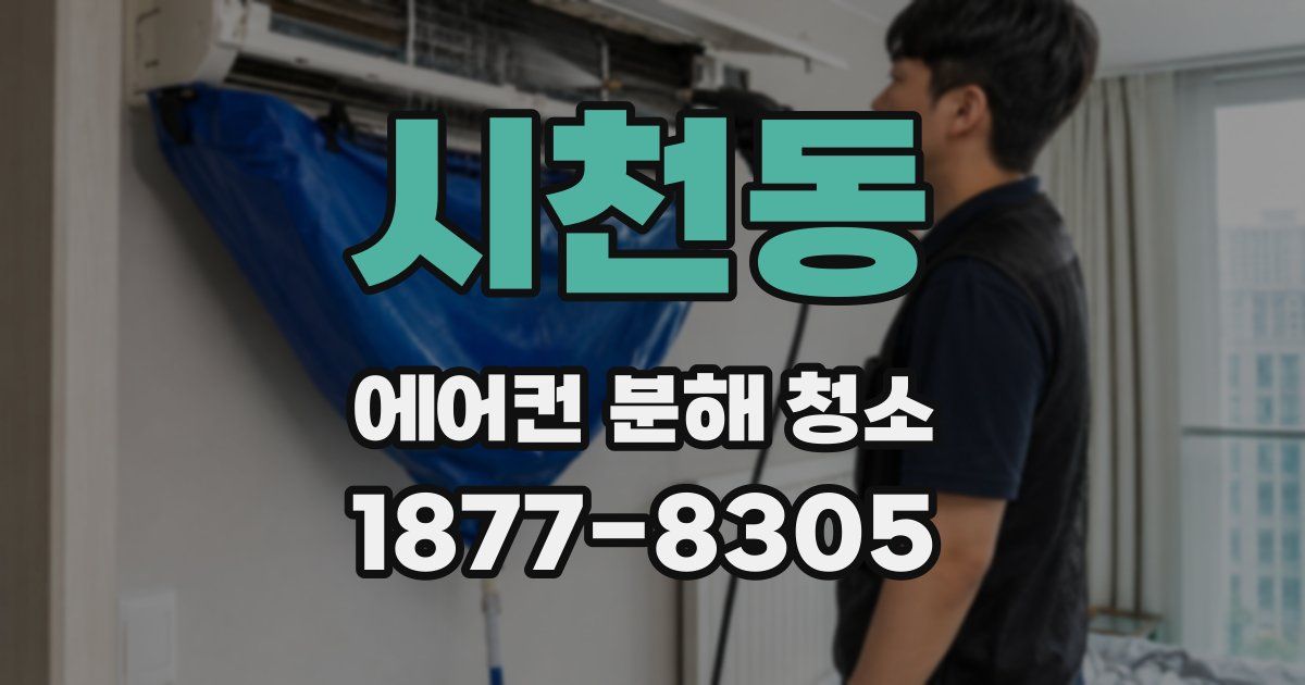 시천동 에어컨 분해 청소