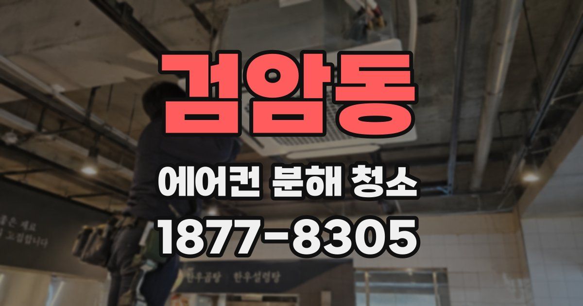 검암동 에어컨 분해 청소